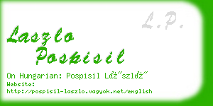 laszlo pospisil business card